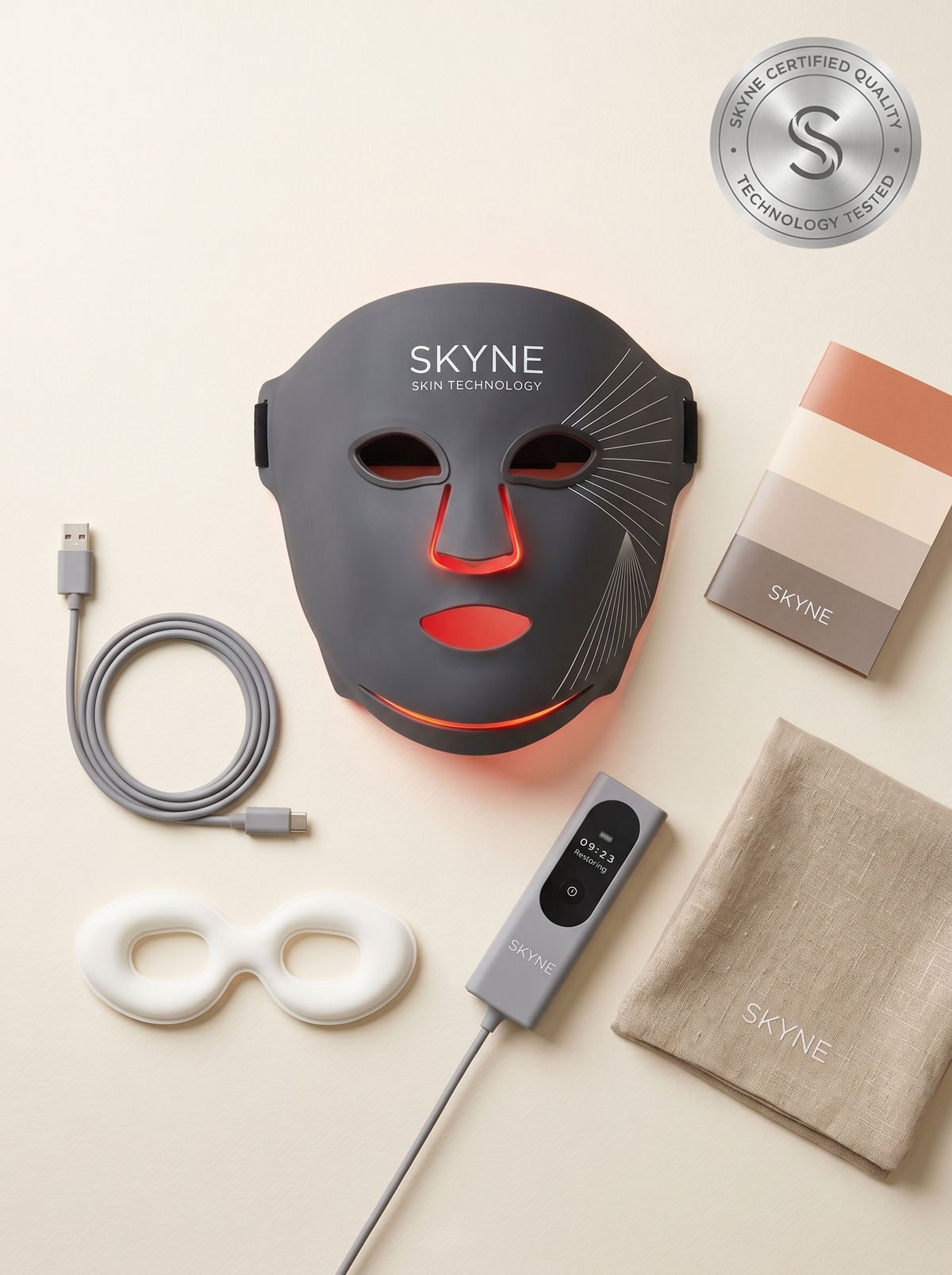 Flat-lay — everything in the box